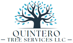 The logo for quintero tree services, inc